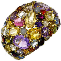 multi gemstone bangle